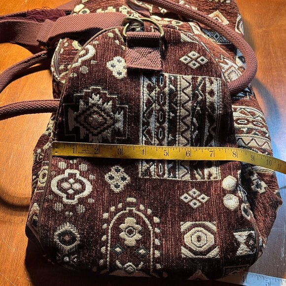 World Market Weekender Carpet Bag Duffel Gypsy Bohemian Tassel Shoulder Strap - Picture 9 of 9